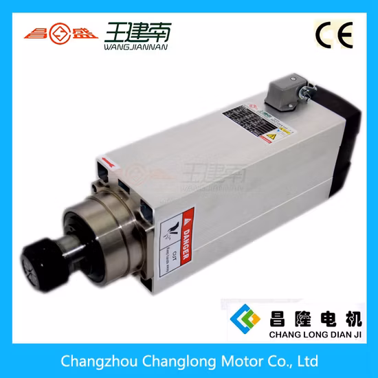 Gdz 공기 냉각 스핀들 시리즈 7.5kw 사각 목제 조각을 위한 삼상 비동시성 AC 스핀들 모터